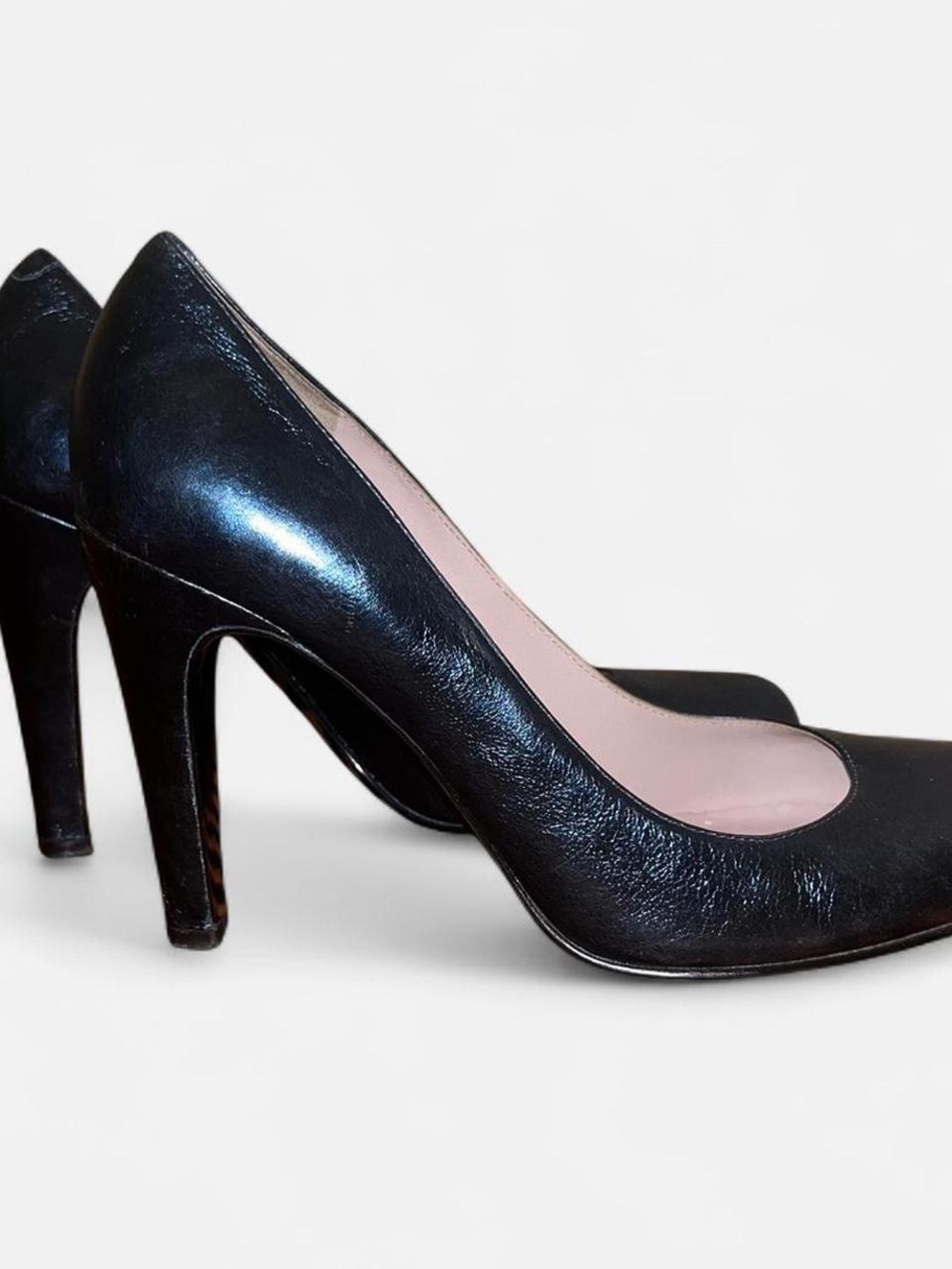 Marc Jacobs Elegant Deep Teal Leather High Heel Pumps